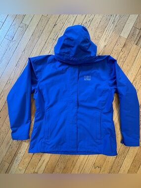Helly Hansen Royal Blue Hooded Rain Jacket